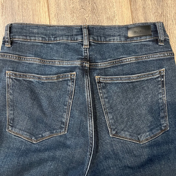 DL1961 Bridget Boot Highrise 31.5 Jeans Raw Edge Size 29 Dark Wash - Picture 7 of 11